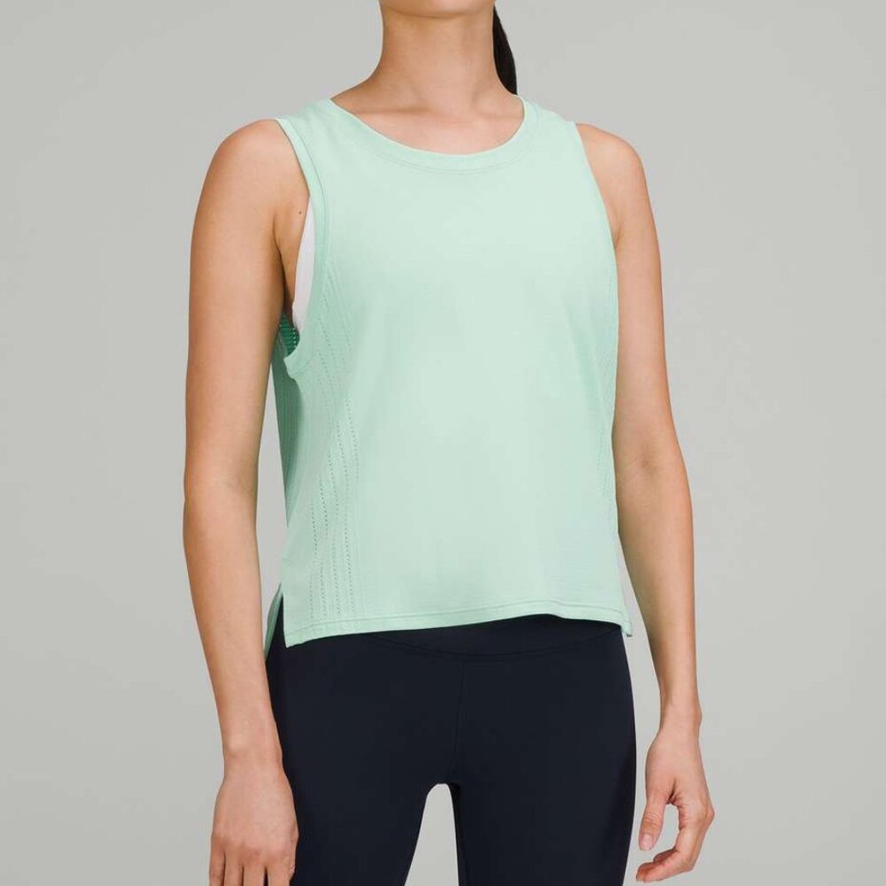 Lululemon Train to Be Tank Top Wild Mint Athleisure Running Gym Yoga
